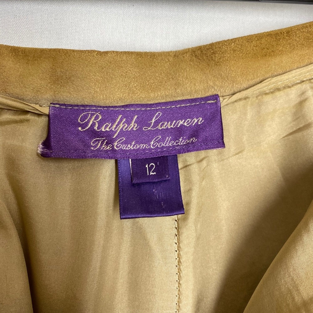 Ralph Lauren Collection Purple Label Suede Pants